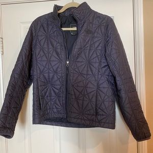 Purple North Face zippered jacket